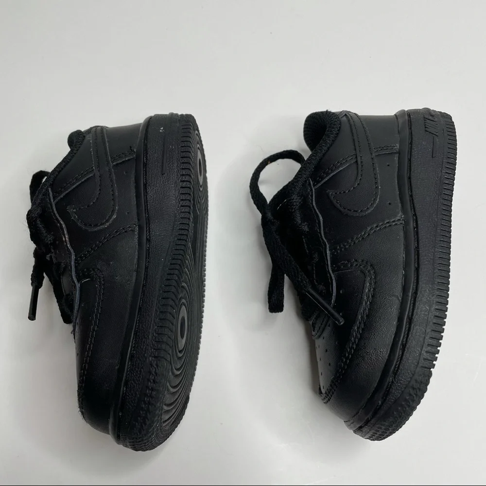 Nike Air Force 1 Black/Black Basketball Shoes 314194-009